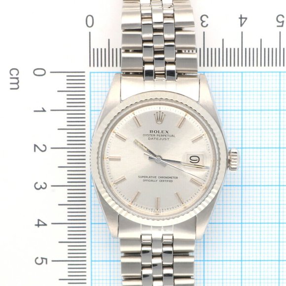 Rolex Datejust Oyster Perpetual Watch Stainless Steel 1601 Automatic Men's RO... - Picture 11 of 12